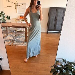 Sleeveless Maxi Dress in Gray